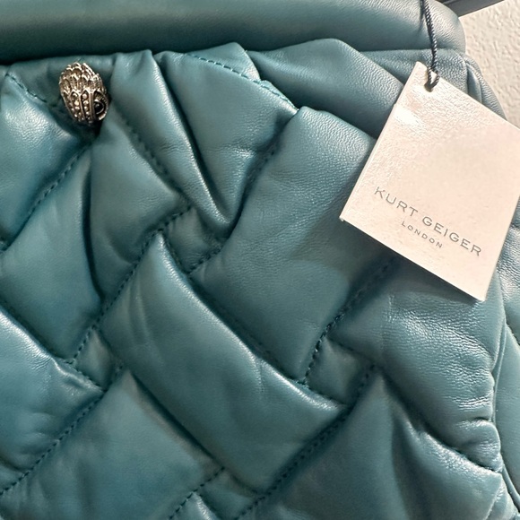Kurt Geiger blue leather quilted bag - Picture 12 of 16